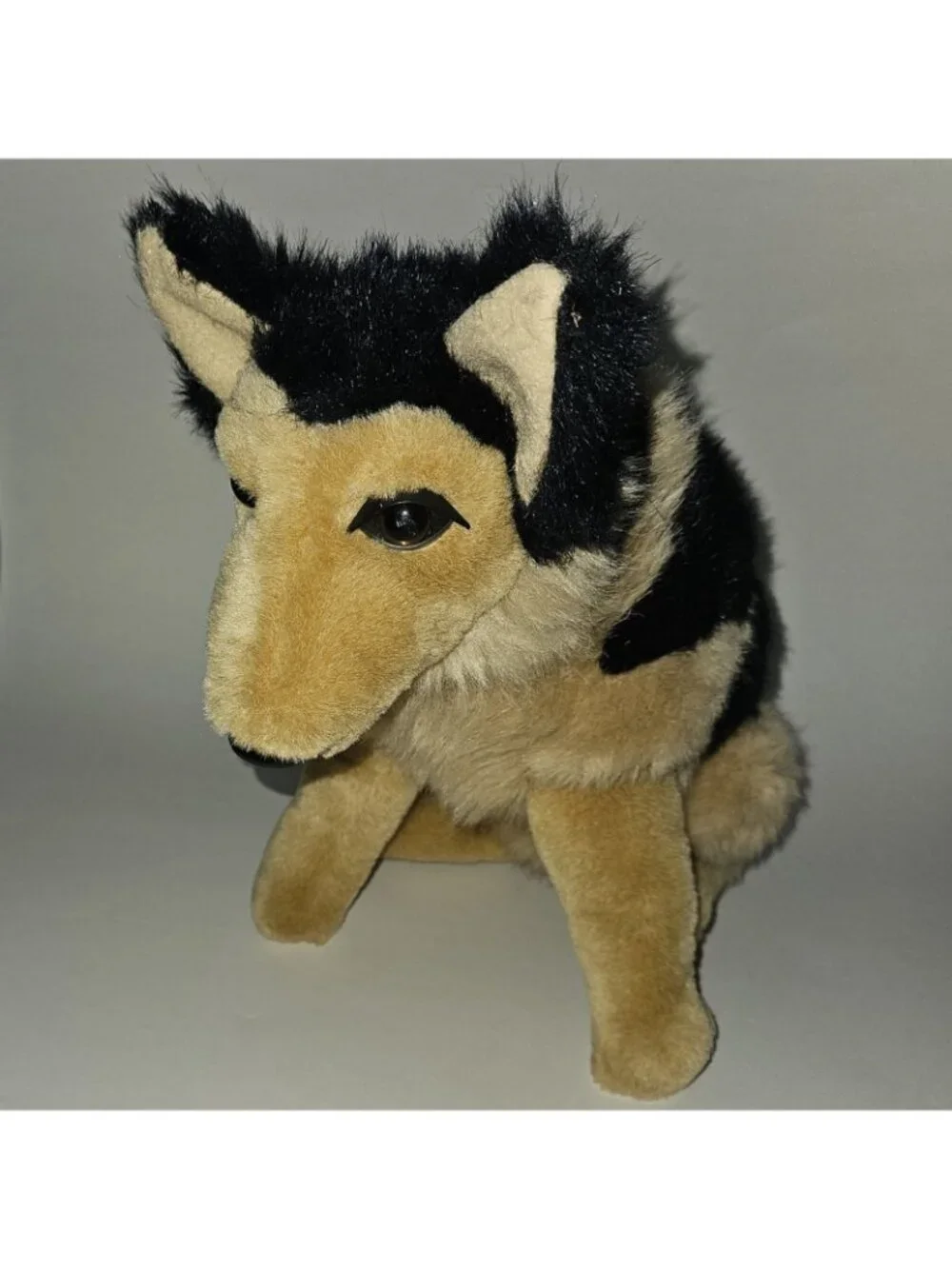VTG 1992 Geoffrey Toys R Us Brown Black Dog Plush Realistic 11